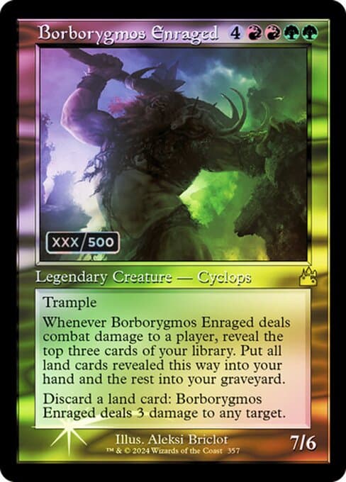 Borborygmos Enraged from Ravnica Remastered (Rare)