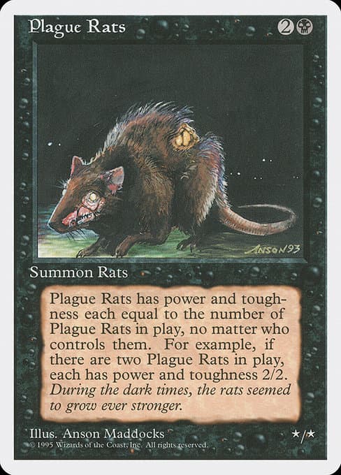 Plague Rats from Fourth Edition (Common)