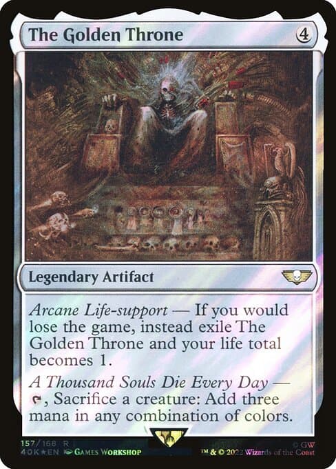 The Golden Throne from Warhammer 40,000 Commander (Rare)