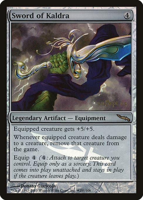 Sword of Kaldra from Mirrodin Promos (Rare)