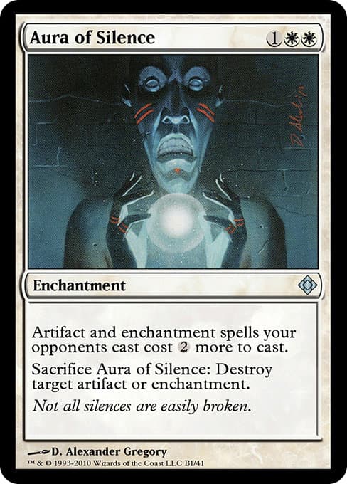 Aura of Silence from Magic Online Theme Decks (Uncommon)