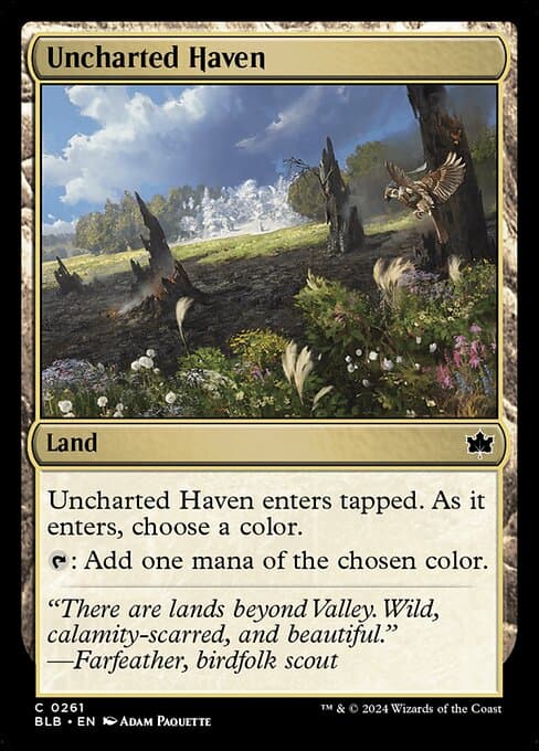 Uncharted Haven from Bloomburrow (Common)