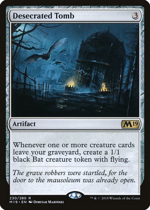 Desecrated Tomb from Core Set 2019 (Rare)
