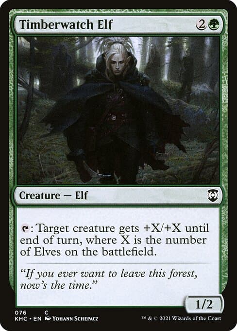 Timberwatch Elf from Kaldheim Commander (Common)
