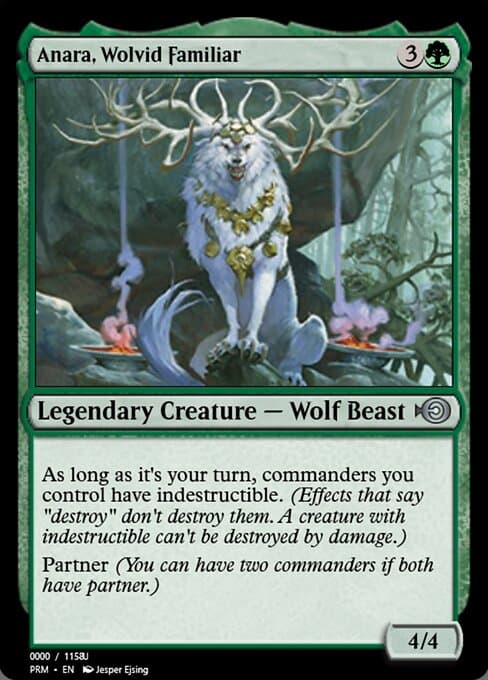 Anara, Wolvid Familiar from Magic Online Promos (Uncommon)