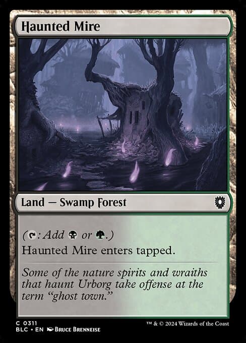 Haunted Mire from Bloomburrow Commander (Common)