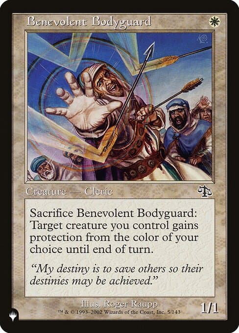 Benevolent Bodyguard from The List (Common)