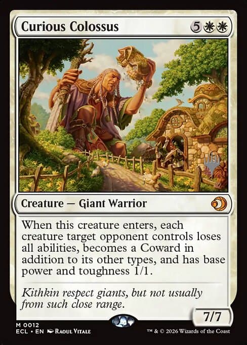 Curious Colossus from Lorwyn Eclipsed Promos (Mythic)