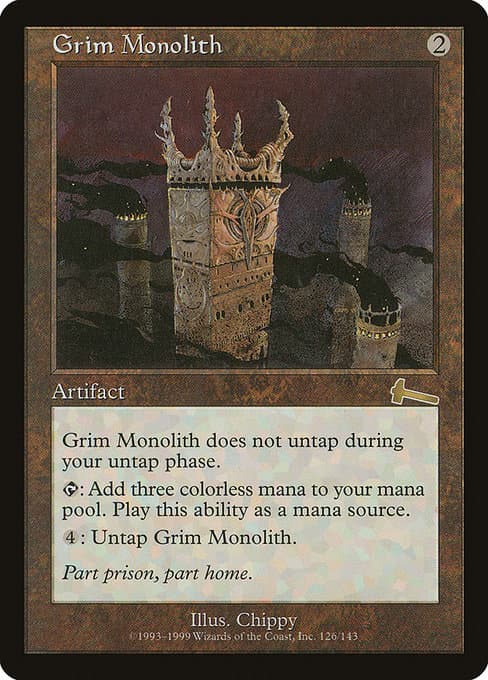 Grim Monolith from Urza's Legacy (Rare)