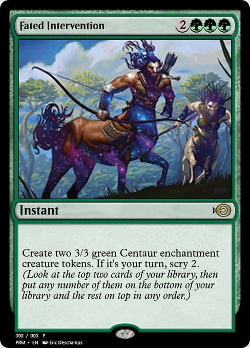 Fated Intervention from Magic Online Promos (Rare)