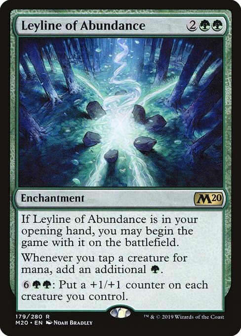 Leyline of Abundance from Core Set 2020 (Rare)