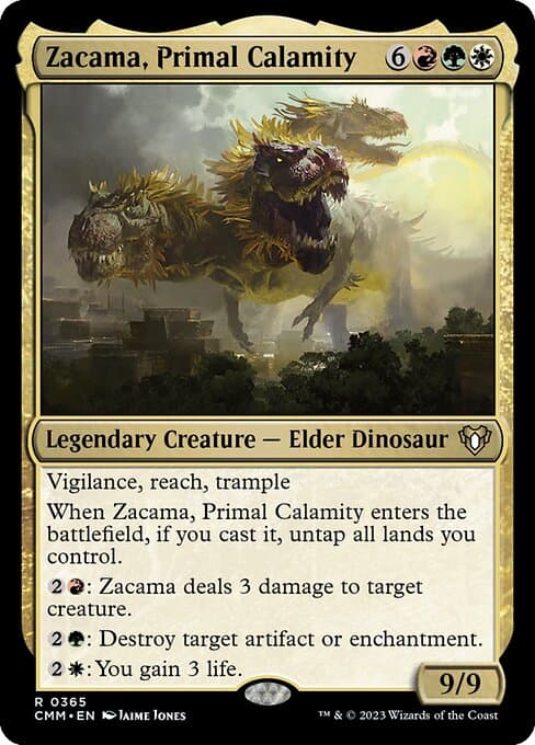 Zacama, Primal Calamity from Commander Masters (Rare)