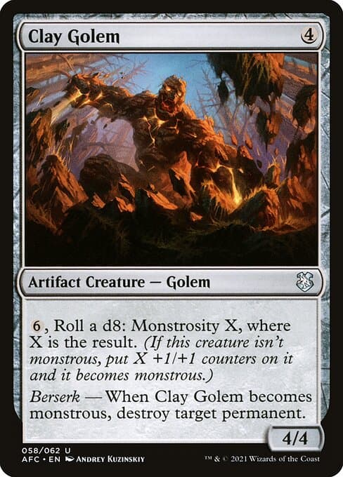 Clay Golem from Forgotten Realms Commander (Uncommon)