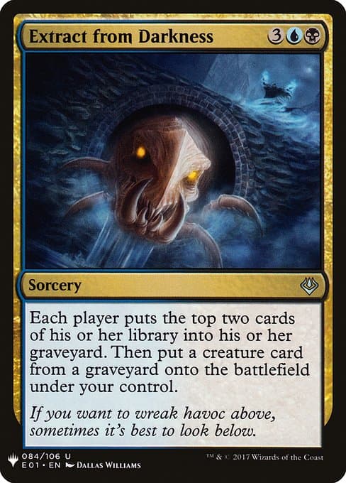 Extract from Darkness from The List (Uncommon)