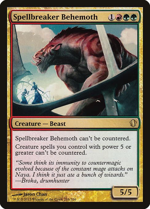 Spellbreaker Behemoth from Commander 2013 (Rare)