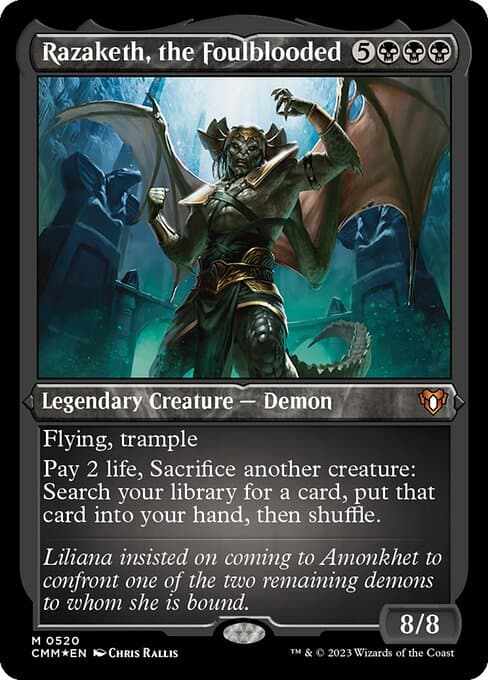 Razaketh, the Foulblooded from Commander Masters (Mythic)