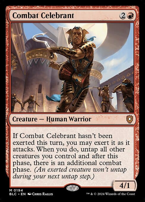 Combat Celebrant from Bloomburrow Commander (Mythic)