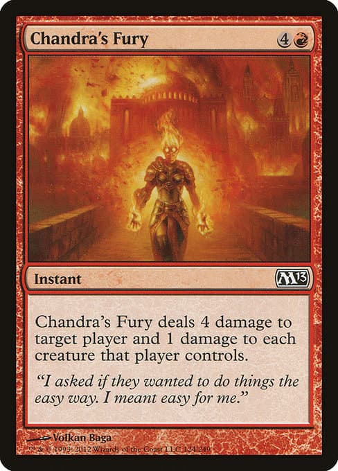 Chandra's Fury from Magic 2013 (Common)
