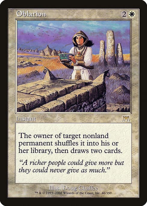Oblation from Onslaught (Rare)