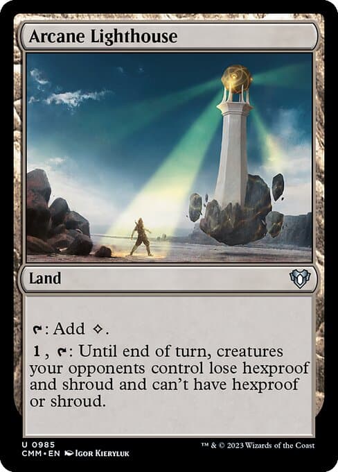 Arcane Lighthouse from Commander Masters (Uncommon)