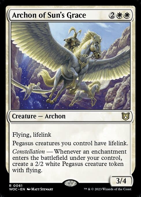 Archon of Sun's Grace from Wilds of Eldraine Commander (Rare)