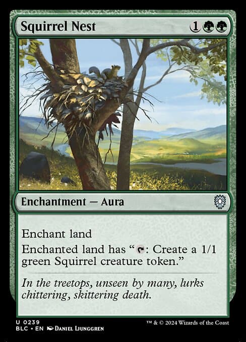 Squirrel Nest from Bloomburrow Commander (Uncommon)