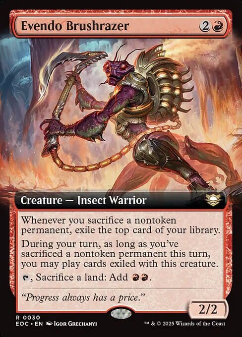 Evendo Brushrazer from Edge of Eternities Commander (Rare)
