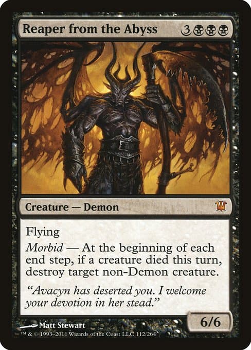 Reaper from the Abyss from Innistrad (Mythic)