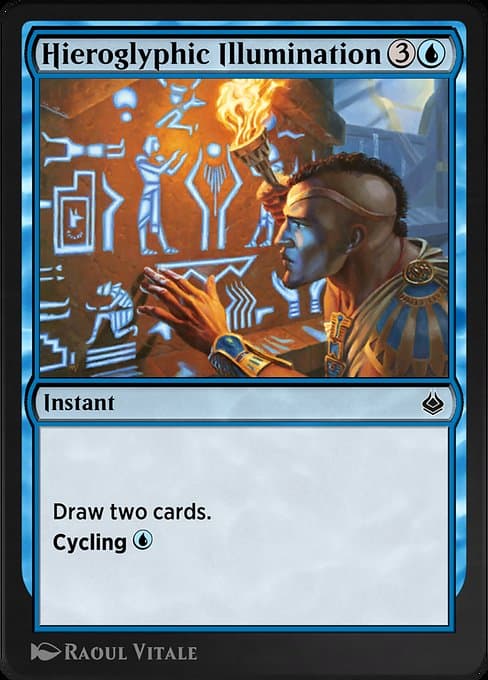 Hieroglyphic Illumination from Amonkhet Remastered (Common)