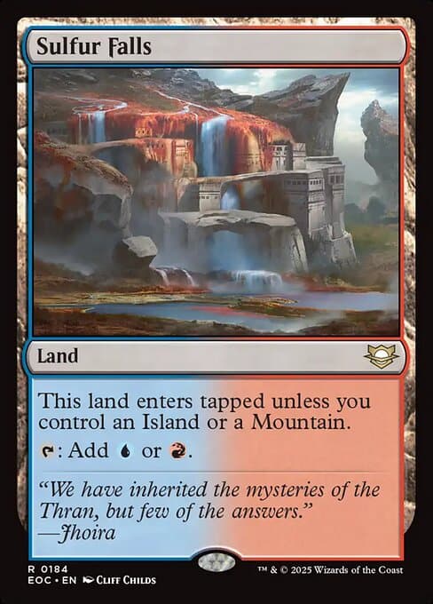 Sulfur Falls from Edge of Eternities Commander (Rare)