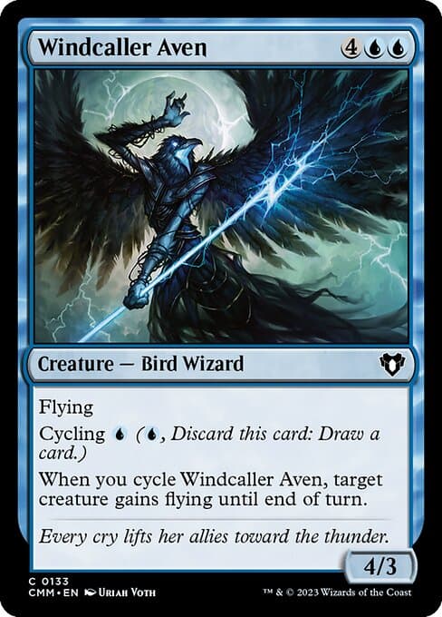 Windcaller Aven from Commander Masters (Common)