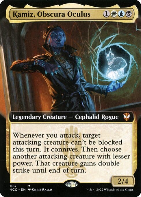 Kamiz, Obscura Oculus from New Capenna Commander (Mythic)