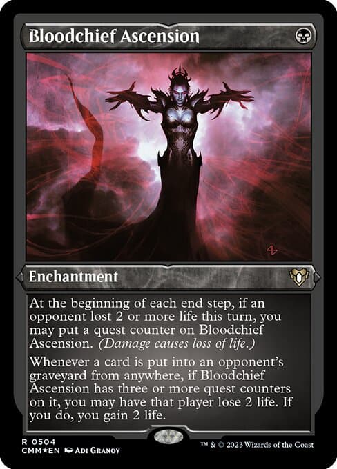 Bloodchief Ascension from Commander Masters (Rare)
