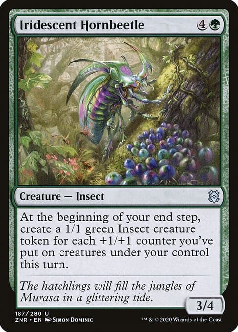 Iridescent Hornbeetle from Zendikar Rising (Uncommon)