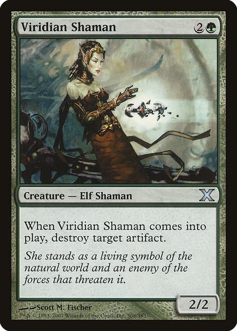 Viridian Shaman from Tenth Edition (Uncommon)