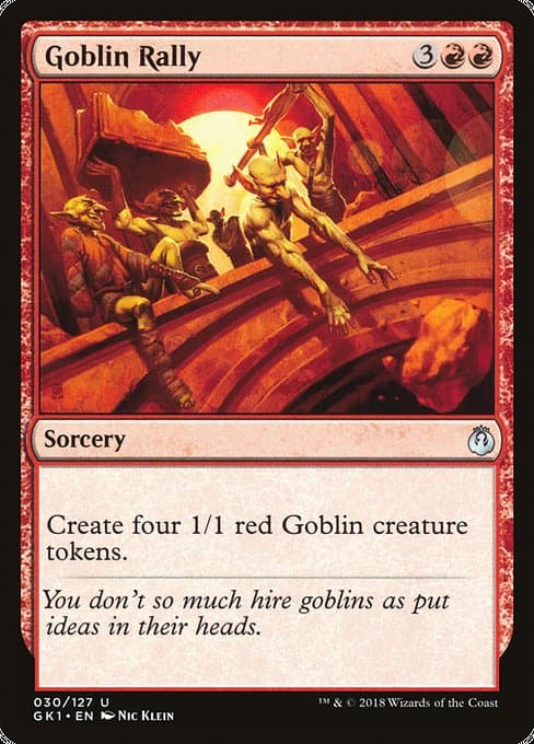 Goblin Rally from GRN Guild Kit (Uncommon)