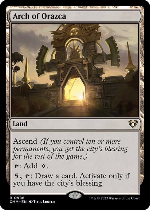 Arch of Orazca from Commander Masters (Rare)