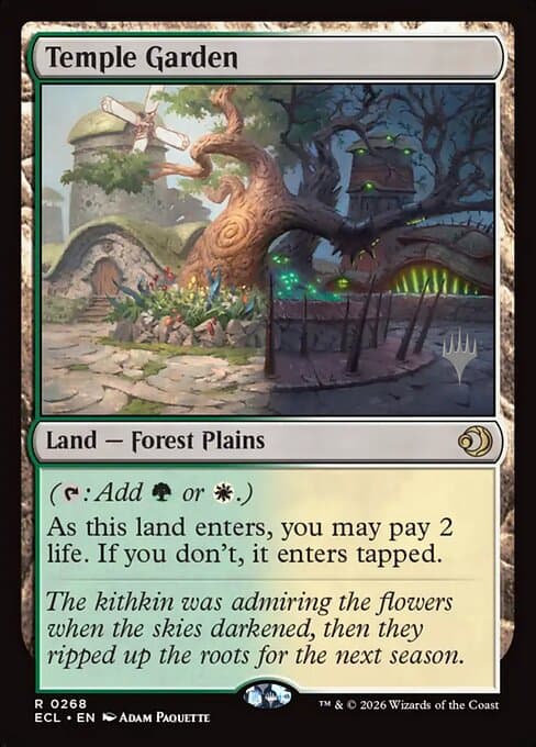 Temple Garden from Lorwyn Eclipsed Promos (Rare)