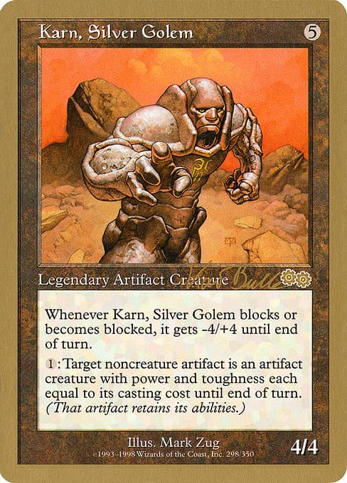 Karn, Silver Golem from World Championship Decks 1999 (Rare)