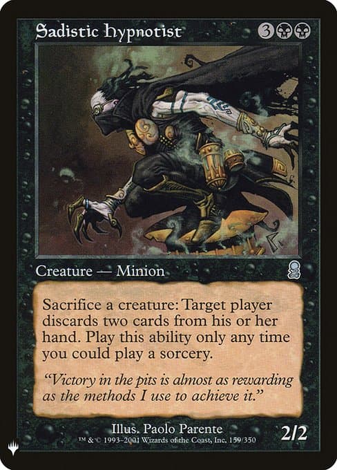 Sadistic Hypnotist from The List (Uncommon)