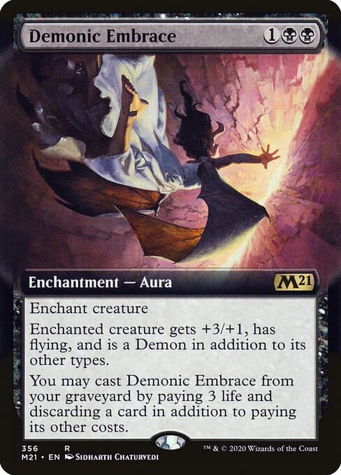 Demonic Embrace from Core Set 2021 (Rare)