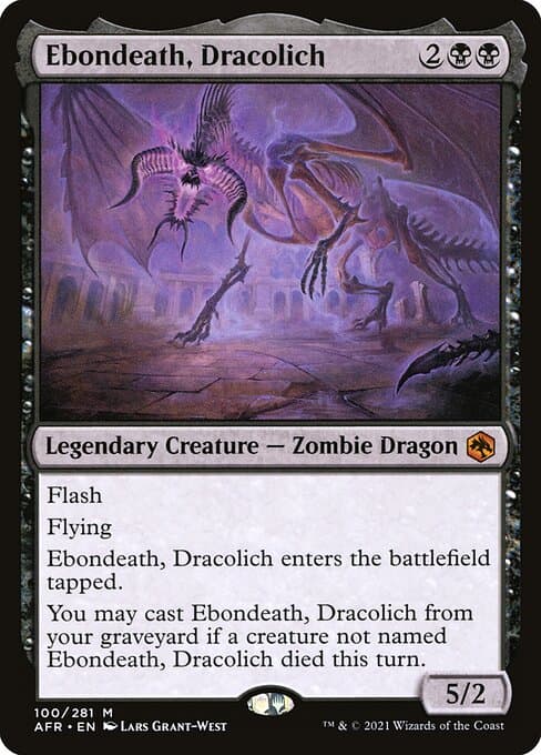 Ebondeath, Dracolich from Adventures in the Forgotten Realms (Mythic)