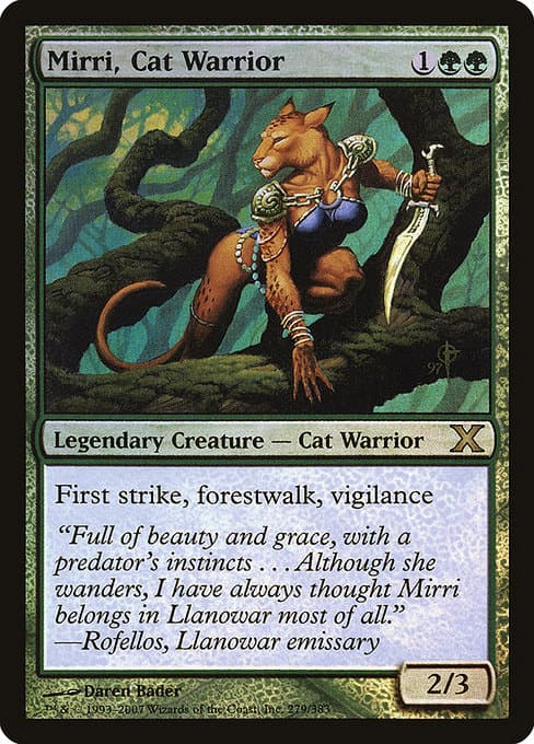 Mirri, Cat Warrior from Tenth Edition (Rare)