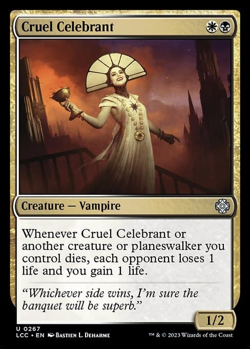 Cruel Celebrant from The Lost Caverns of Ixalan Commander (Uncommon)