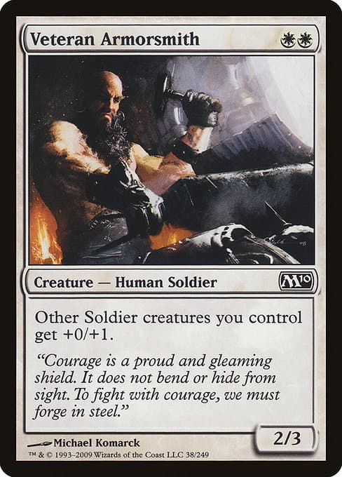 Veteran Armorsmith from Magic 2010 (Common)