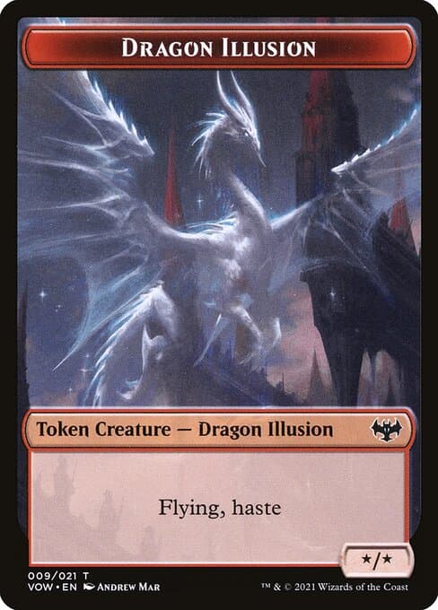 Dragon Illusion from Innistrad: Crimson Vow Tokens (Common)
