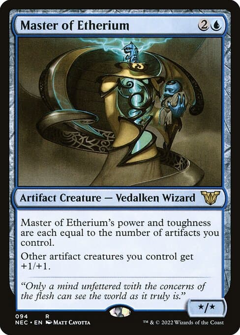 Master of Etherium from Neon Dynasty Commander (Rare)