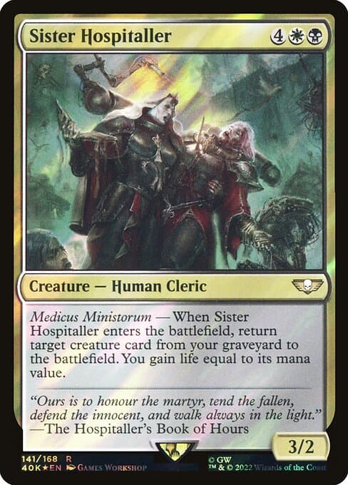 Sister Hospitaller from Warhammer 40,000 Commander (Rare)
