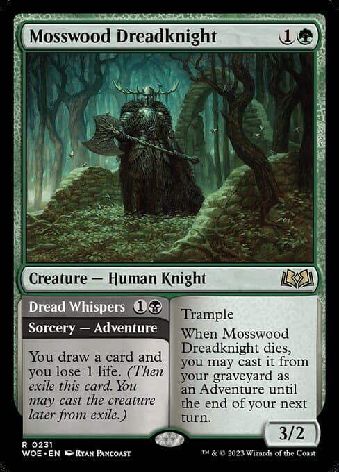 Mosswood Dreadknight // Dread Whispers (Rare)