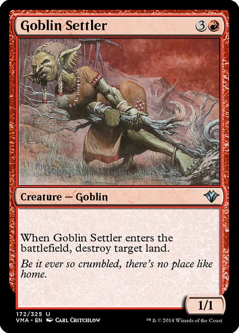 Goblin Settler from Vintage Masters (Uncommon)